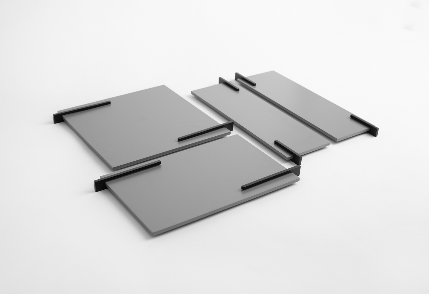 LINES TRAYS - LIGHT GREY