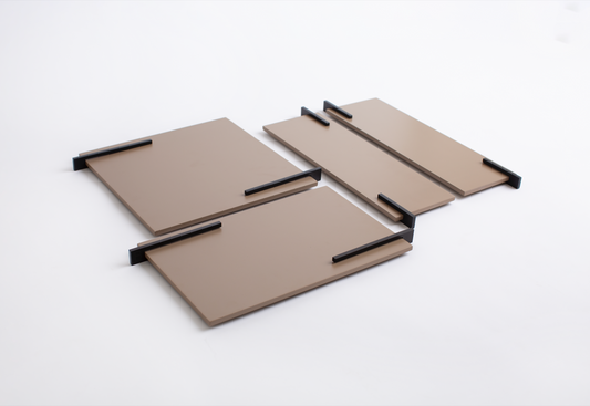 LINES TRAYS - BROWN